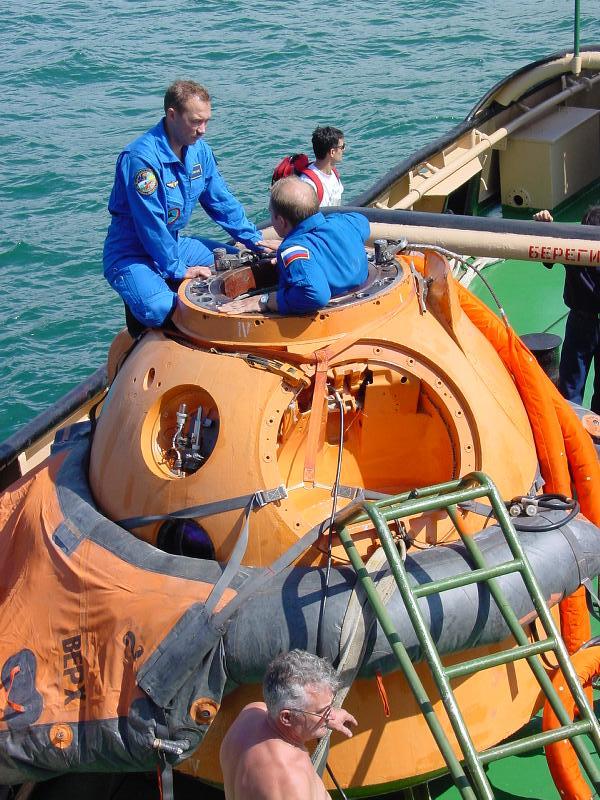 Soyuz Capsule on Deck